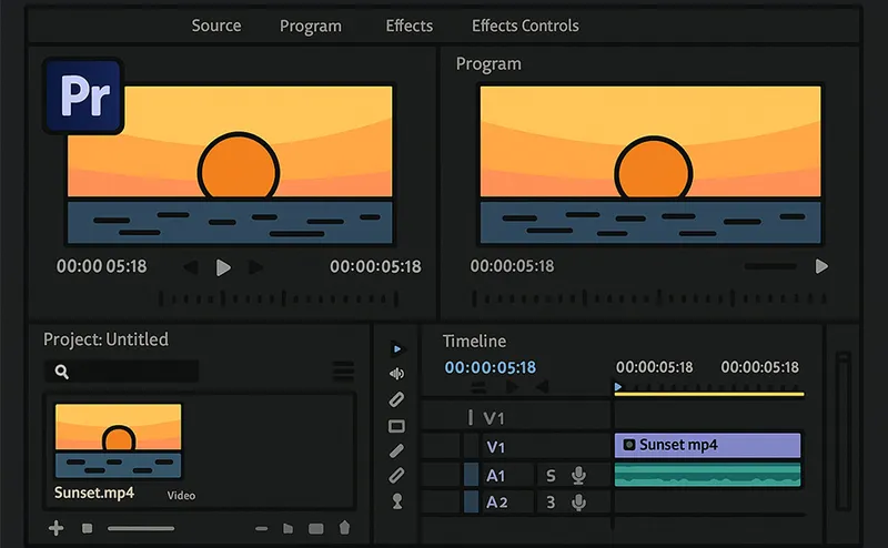 Adobe Premiere ProのUI