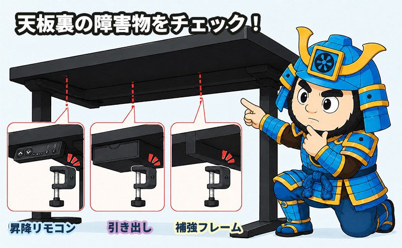 机の状態を確認する